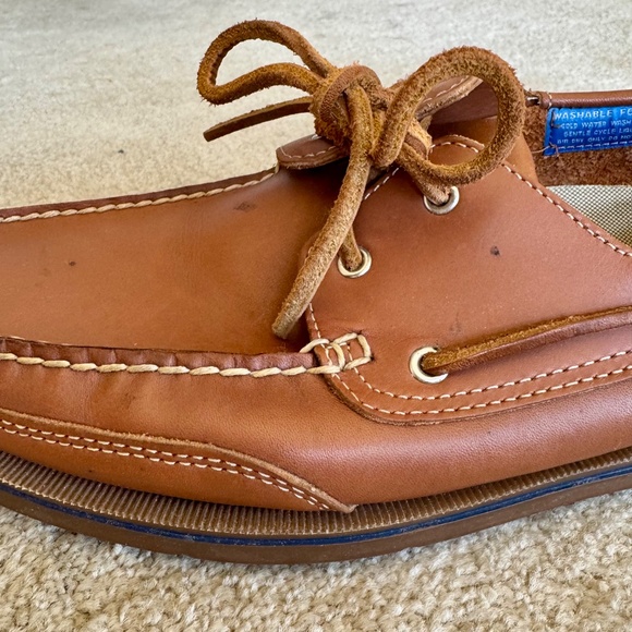 ROCKPORT PERTH BROWN LEATHER BOAT SHOE SZ 13 M - Picture 6 of 9